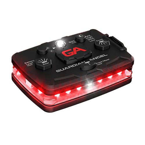 Guardian Angel Elite Series Red-Red Wearable Safety Light