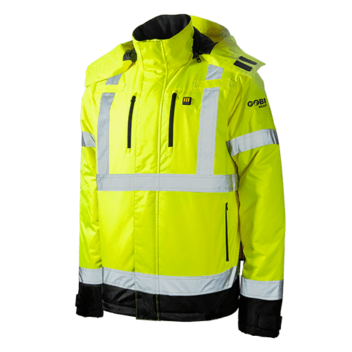 Gobi Heat Flash Heated Hi Vis Jacket - Front