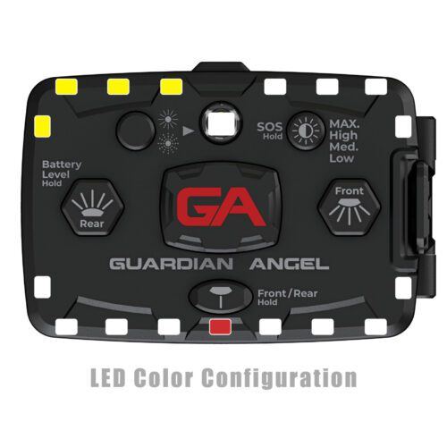 Guardian Angel Elite Series White White-Yellow Wearable Safety Light - LED Color Configuration