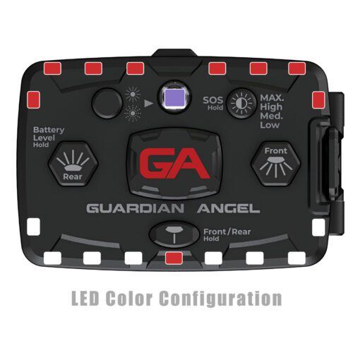 Guardian Angel Elite Series Infrared Hybrid White-Red Wearable Safety Light - LED Color Configuration