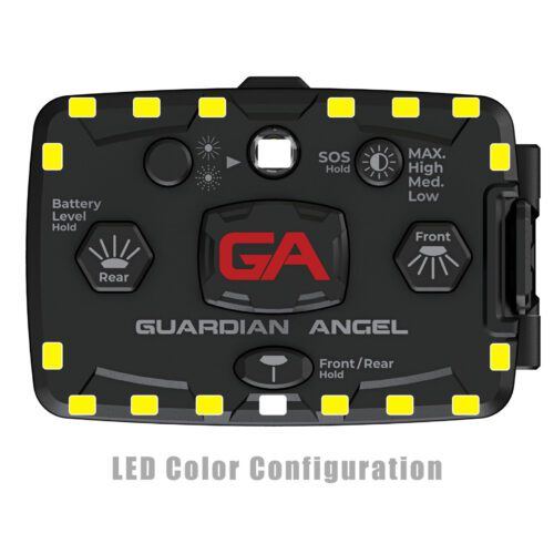 Guardian Angel Elite Series Yellow-Yellow Wearable Safety Light - LED Color Configuration