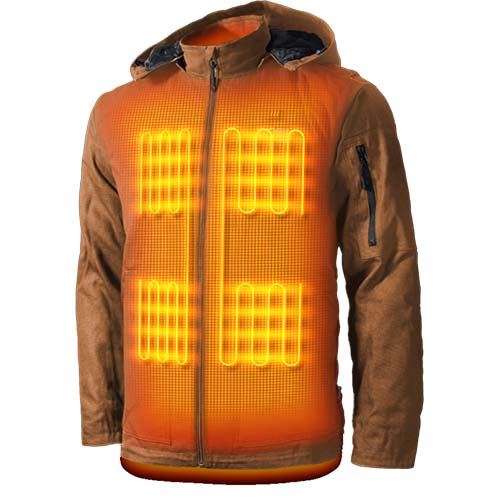 Gobi Heat Grit Men's Heated Workwear Jacket - Camel-Heat On