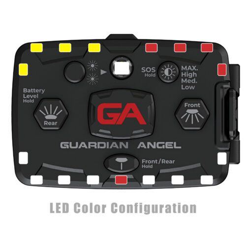 Guardian Angel Elite Series White-Red/Yellow Wearable Safety Light - LED Color Configuration