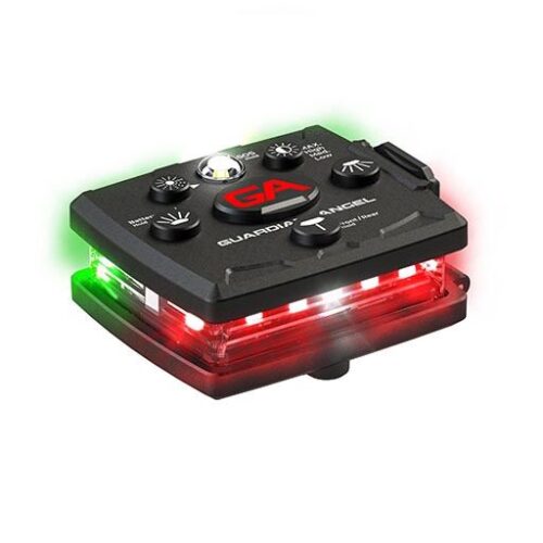 Guardian Angel Micro Series Red-Green Wearable Safety Light - Left