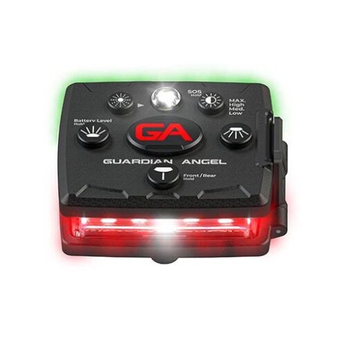 Guardian Angel Micro Series Red-Green Wearable Safety Light - Front