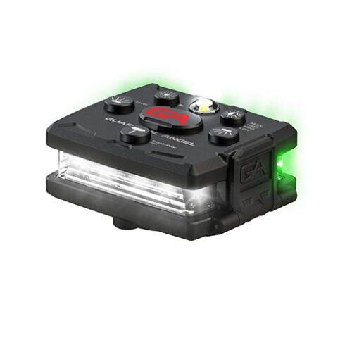 Guardian Angel Micro Series White-Green Wearable Safety Light - Right
