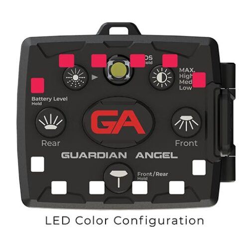 Guardian Angel Micro Series White-Red Wearable Safety Light - LED Color Configuration