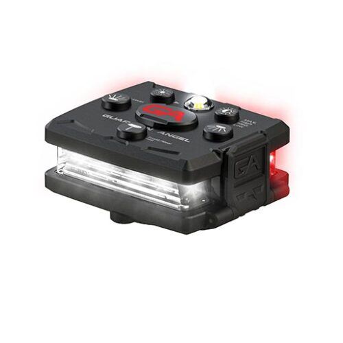 Guardian Angel Micro Series White-Red Wearable Safety Light - Right