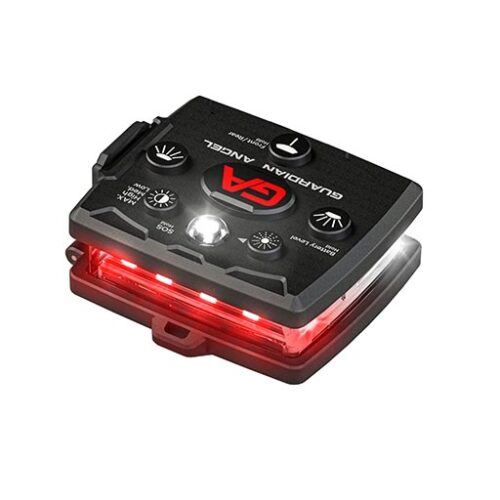 Guardian Angel Micro Series White-Red Wearable Safety Light - Back